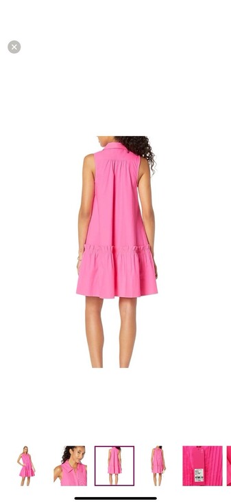 Lilly Pulitzer Caylinn Stretch Cotton Dress in Hot Pink size Small NWTs - Picture 5 of 11